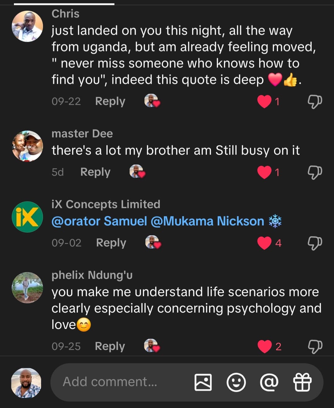 Community testimonial 5